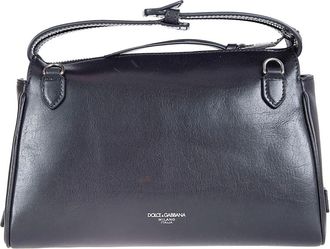 Dolce & Gabbana Vittoria Schoudertas - Dames - Handtassen - Zwart - ONE Size - Katoen - Tassen