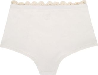 Magda Butrym Womens Pf25 Shorts 01 White Cotton