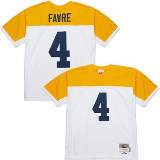 Mitchell & Ness Mens Mitchell & Ness Brett Favre White Green Bay Packers 1994 Legacy Replica Jersey at Nordstrom, Size Xxx-Large