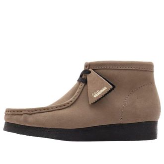 Clarks Wallabee Boots Dark Suede Grey 26179322