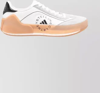adidas by Stella McCartney panelled logo-print low-top sneakers