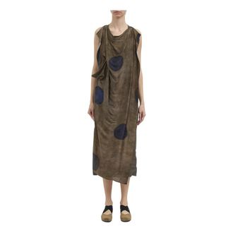 Uma Wang Midi Dresses, female, Multicolor, Size: M Abito Alex