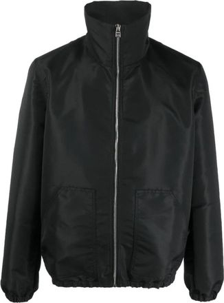 Alexander McQueen Zwarte Graffiti Logo Print Jas - Heren - Zomerjassen - Zwart - M - Jassen