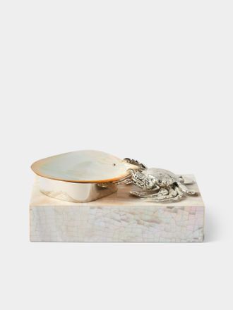 Objet Luxe Hermes Crab Mother-of-Pearl Caviar Dish