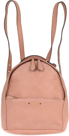 Louis Vuitton Sorbonne Backpack Monogram Empreinte Leather Pink Leather Backpack Bag (Pre-Owned)
