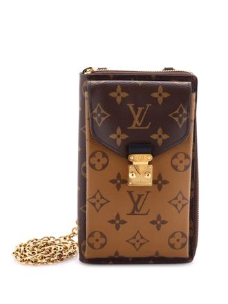 Louis Vuitton Vertical Zippy Metis Chain Wallet Reverse Monogram Canvas crossbody bag - Marrone
