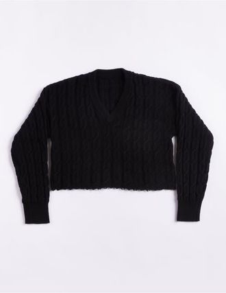 Fortela Cotton Knit Sweater in Black at Nordstrom, Size X-Small Eu