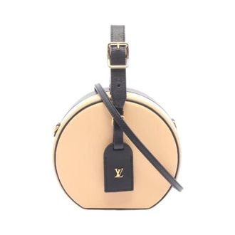 Louis Vuitton Pre-owned Petite Boite Chapeau Leather 2way Bag - Dames - Pre-owned - Beige - Maat: ONE Size Leer