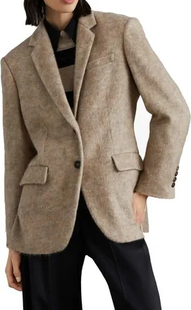 Brunello Cucinelli Womens Beige Cashmere Blazer Clothing