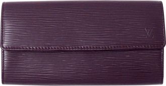 Louis Vuitton Epi Cassis Epi Leather Long Wallet (Bi-Fold) (Pre-Owned)