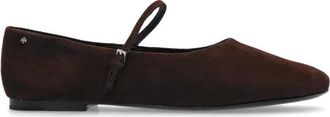 Tory Burch Mary Jane Ballerinas - Dames - Ballerinas - Bruin - 41 EU - Su&egrave;de - Schoenen