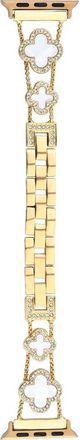 BCBGeneration Mother-of-Pearl Clover Apple Watch Watchband in Gold at Nordstrom Rack