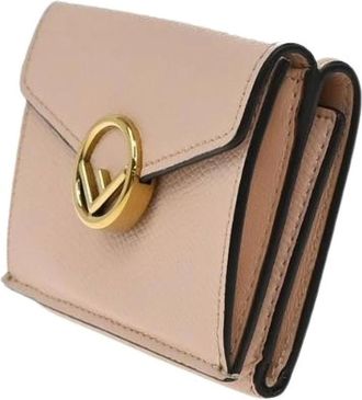 Fendi Pre-owned Wallets, female, Pink, Size: ONE SIZE Pre-owned Leather Wallet