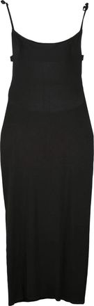 Philosophy di Lorenzo Serafini Brown Open Back Fluid Viscose Long Dress
