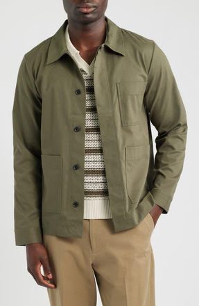 Nn.07 Gabe 1920 Organic Cotton Jacket in Capers at Nordstrom, Size Xx-Large