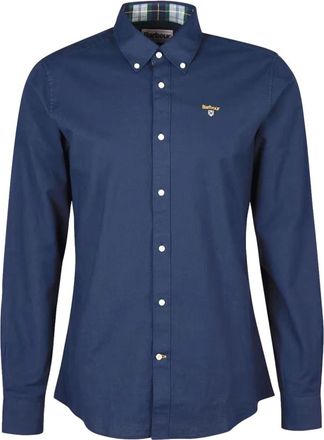 Barbour Eigentijds Oxford Katoenen Overhemd - Heren - Casual Overhemden - Blauw - L - Katoen - Overhemden
