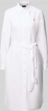 Polo Ralph Lauren Hemdblusenkleid mit Knopfleiste in Weiss, Größe 34