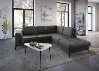 Sit&more Ecksofa »Bendigo L-Form« inklusive Sitztiefenverstellung, Bodenfreiheit 12 cm, in 2 Fussfarben