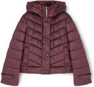 Motivi Korte Jas met Capuchon - Dames - Winterjassen - Rood - 2XL - Polyester - Jassen