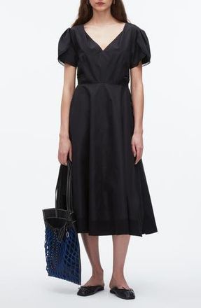 3.1 Phillip Lim Tulip Sleeve A-Line Dress in Black at Nordstrom Rack, Size 8
