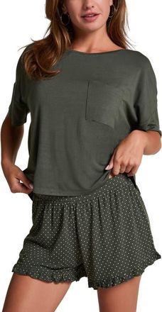 Hunkem&ouml;ller Jersey Pyjama Set in Green at Nordstrom, Size X-Small