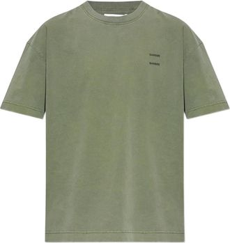 Sams&oslash;e & Sams&oslash;e T-shirt con logo - Verde