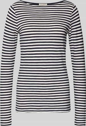 Marc O'Polo Longsleeve aus Bio-Baumwolle in Marine, Gr&ouml;&szlig;e XL