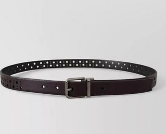 Dolce & Gabbana perforated leather belt