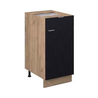 Vicco Mueble Bajo De Cocina Fame-line, Rayas Negras, 40 Cm Sin Encimera