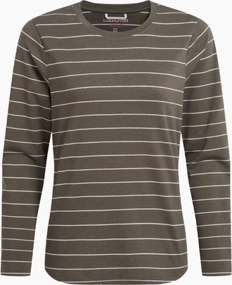 Craghoppers Womens Craghoppers Womens/Ladies Akona Striped Nosilife Long-Sleeved T-Shirt - White - Size: 12