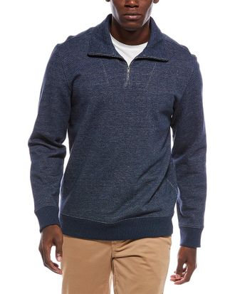 Vince Mock Neck 1/4-Zip Sweater