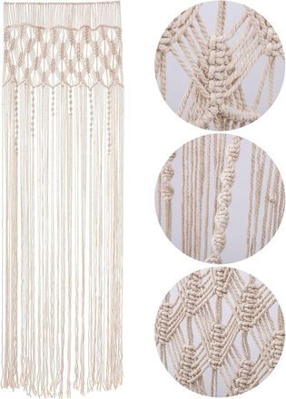 OEM Papel Pintado De Macram&eacute;, Decoraci&oacute;n Bohemia, Tapiz Tejido A Mano, Bohemio, Macram&eacute;, Cortina, Puerta De Boda, Tel&oacute;n De Fondo, Cortinas Para Ventanas, 