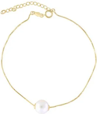 Effy 14K Yellow Gold Single Fresh Water Pearl Bracelet in 14K Gold at Nordstrom, Size 8
