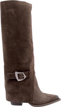 Elvio Zanon Ec 2002X Hoge Laarzen - Dames - Cowboylaarzen - Bruin - 39 EU - Schoenen