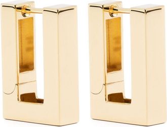 Tom Wood Square Hoops gold-plated earrings - women - 9kt Gold Plated Sterling Silver - One Size