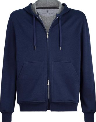 Brunello Cucinelli Double cloth sweatshirt in Cobalt at Nordstrom, Size Xxx-Large Eu