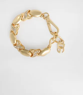 Dolce & Gabbana Bracelet With Rhinestones - Man Bijoux Gold Metal Onesize