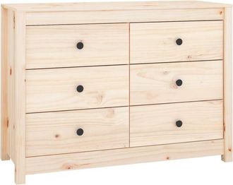 vidaXL Side Cabinet 100x40x72 cm Solid Wood Pine Vidaxl