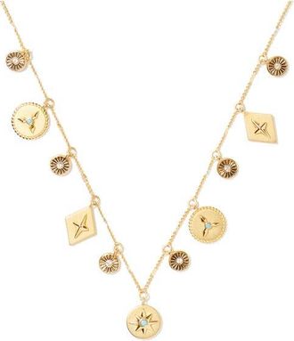 Kate Spade New York my medallion charm necklace in Gold at Nordstrom