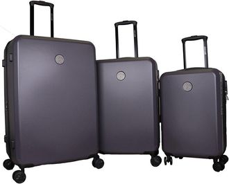 Roberto Cavalli Solid Classic 3Pc Expandable Luggage Set