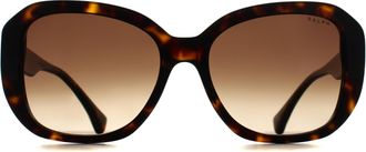 Ralph Lauren RA5321U 500313 glanzend bruin gradi&euml;nt zonnebril