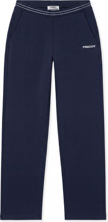 Freddy Pantaloni gamba dritta con elastico logato perlato in vita