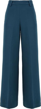 Attic and Barn Blauwe Broek voor Dames - Dames - Wijde Broeken - Blauw - S - Broeken