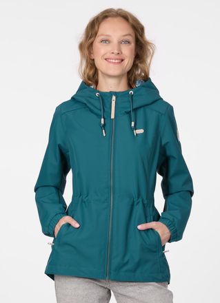 Ragwear Parka RAGWEAR DANKKA, Damen, Gr. XXL, ocean gr&uuml;n, Web, Obermaterial: 100% Polyester, unifarben mit Farbeinsatz, normal, Jacken Parka, Mit Kordelzug, g
