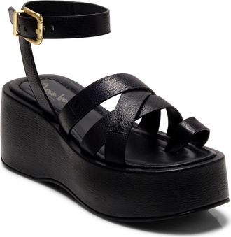 Free People Hazel Platform Sandal in Black at Nordstrom, Size 6.5