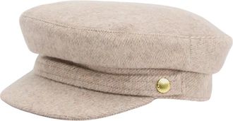 Barbour Accessoires, Dames, Beige, M, Wol, Wollen Baker Boy Pet