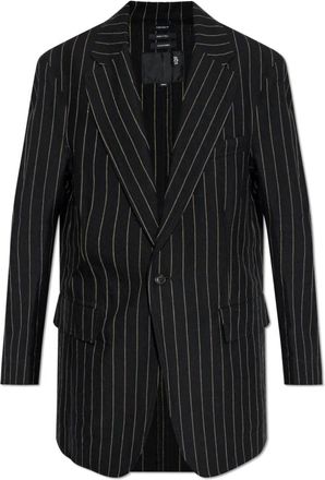 R13 Oversized Ragged Blazer - Dames - Blazers - Zwart - 2XS - Wol - Jassen