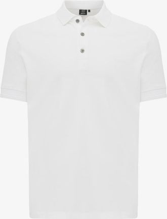 Genti Polo met 3 knopen | Wit