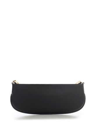 by FAR Beverly Black Smooth Calf Leather Shoulder Bag Bags