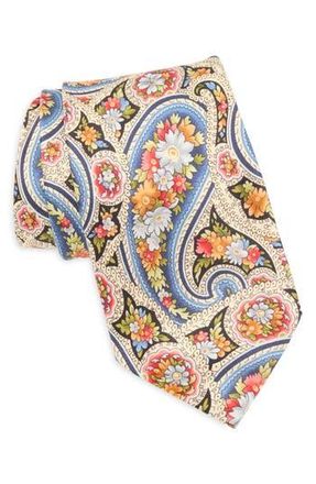 Robert Graham Paisley Floral Silk Tie in Navy at Nordstrom Rack